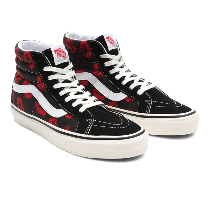 Vans Anaheim Factory SK8-Hi 38 DX Dam Svarta - Vans Höga Skor Storleksguide (DQJVC4530)